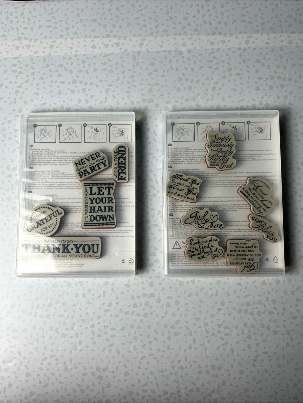 Stampin Up Rubber Stamps Lot of 5 (35 Pieces)